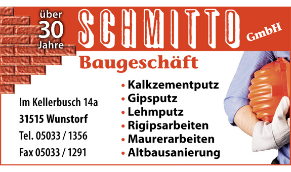 Baugeschäft Schmitto GmbH in Wunstorf Baugeschäft Schmitto GmbH in Wunstorf