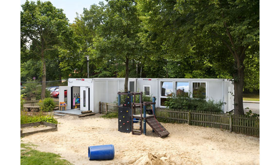 Modulbauweise für Kindergarten - Platz zum Spielen, Toben, Großwerden