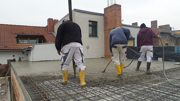 Gießen einer Betondecke