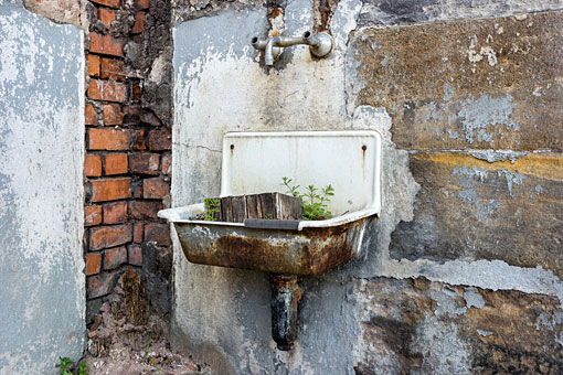 Antikes Waschbecken Antikes Waschbecken