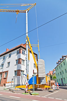 Einer unserer Mietkräne im Einsatz