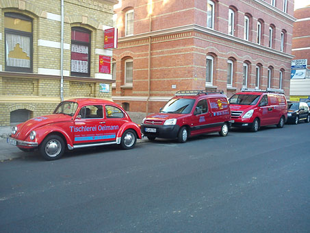 Fuhrpark der Tischlerei Oelmann