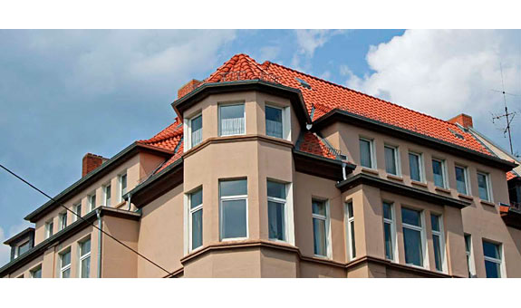 Auszug unserer Leistungen: Fassaden, FL-Fenster und Isolierungen, Schornsteinbau