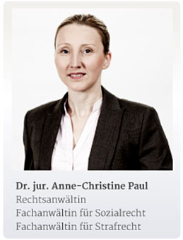 Rechtsanwältin Dr. jur. Anne-Christine Paul Rechtsanwältin Dr. jur. Anne-Christine Paul