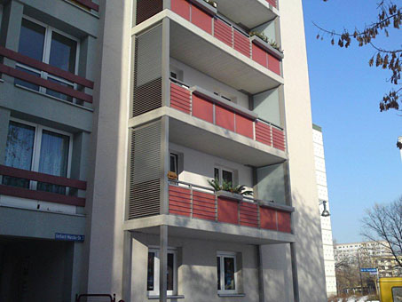 Balkon aus Materialkombinationen