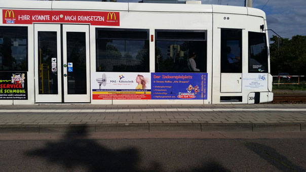 Unsere Straßenbahnwerbung Unsere Straßenbahnwerbung