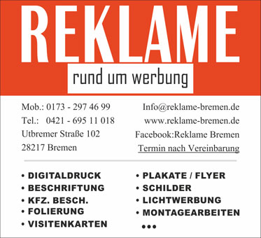 Bild 1 Reklame in Bremen