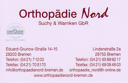 Bild 1 Suchy R. u. Warnken M. GbR - Orthopädie-Schuhtechnik in Bremen