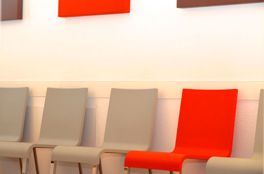 Das Wartezimmer.