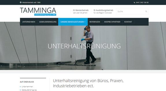 Unterhaltsreinigung von Büros, Praxen, Industriebetrieben ect.