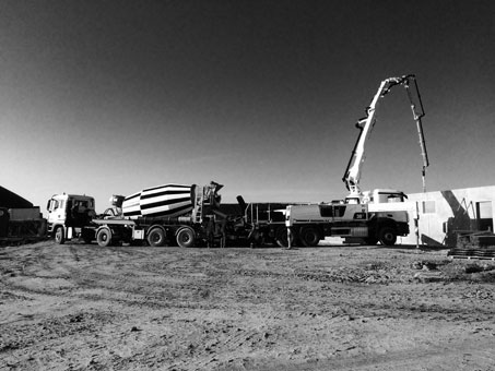 mit der Betonpumpe in jede Ecke liefern mit der Betonpumpe in jede Ecke liefern