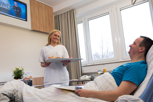 Das Krankenhaus Bad Oeynhausen steht für wohnortnahe Medizin und Pflege