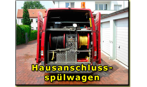 Unser Hausanschlussspülwagen