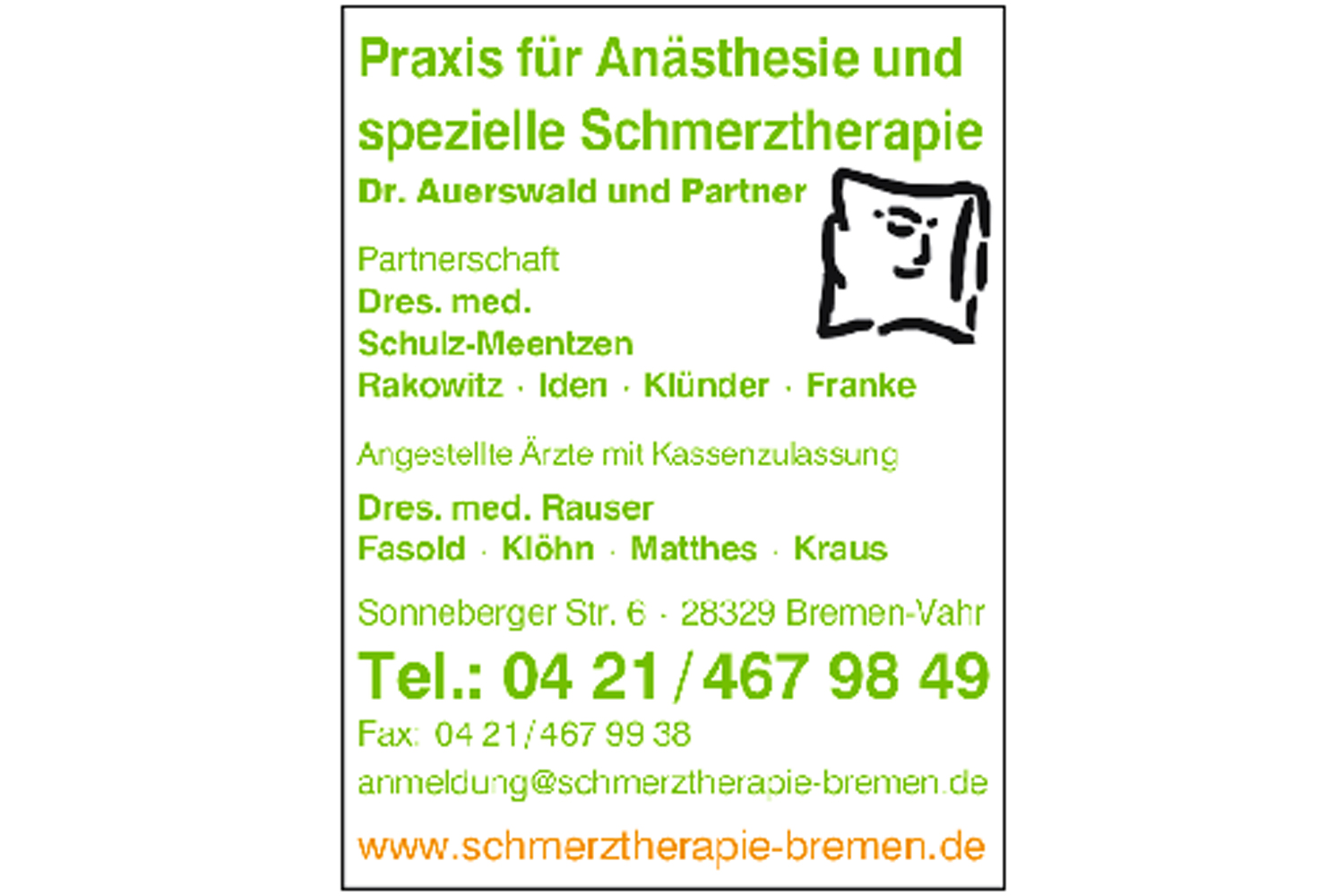 Unsere Leistungen und Kontaktdaten auf einen Blick Unsere Leistungen und Kontaktdaten auf einen Blick