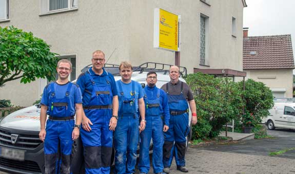 das Team von Michael Ruwe Haustechnik in Bielefeld