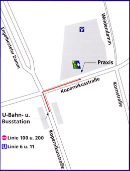 Unser Therapiecentrum finden Sie auf der Kopernikusstraße in der Nordstadt, wo Sie flexible Anfahrtsmöglichkeiten vorfinden