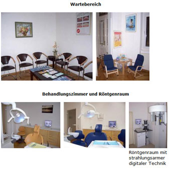 Behandlungszimmer und Röntgenraum