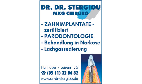 Herzlich willkommen bei Dr. Dr. Athanasios Stergiou, Ihrem Arzt für Mund- Kiefer- und Gesichtschirurgie in Hannover