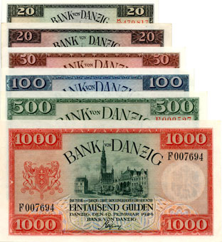 Banknoten - BANK DANZIG