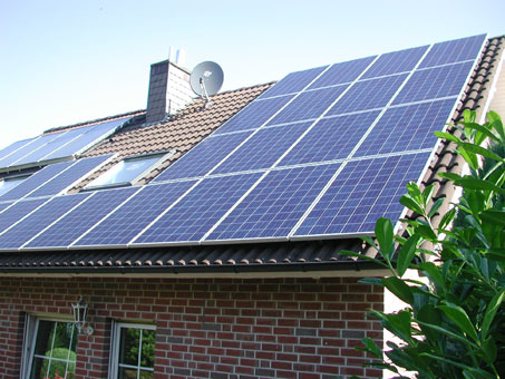 Solartechnik für ein Einfamilienhaus