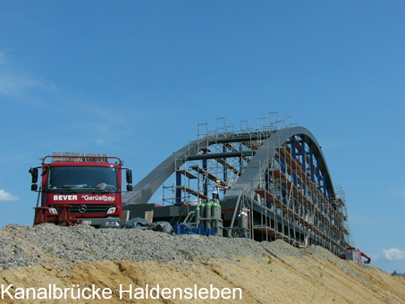 Gerüst Kanalbrücke Haldensleben