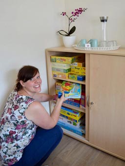 Gemütliche Leseecke für Kinder zur Förderung der Sprachentwicklung