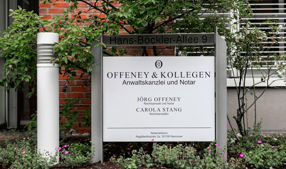 Offeney & Kollegen in der Hans-Böckler-Allee 9 in Hannover Offeney & Kollegen in der Hans-Böckler-Allee 9 in Hannover