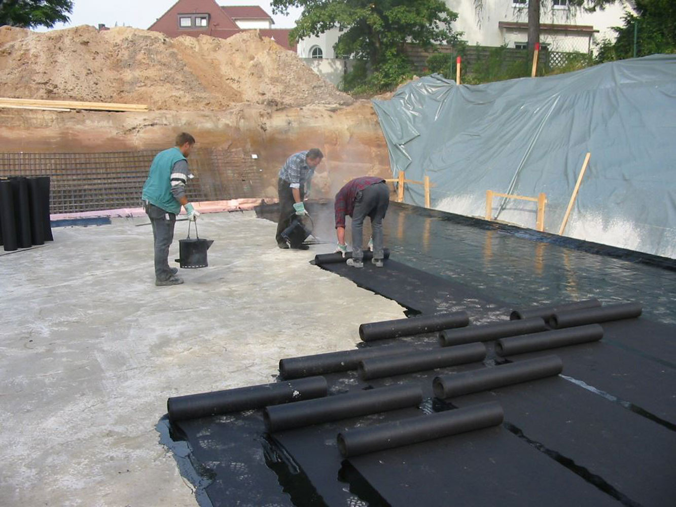 Bauwerksabdichtung (Sohle / schwarze Wanne)