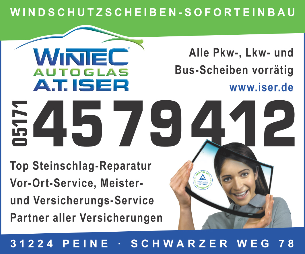 Bild 1 A.T. Iser GmbH Wintec Autoglas in Peine