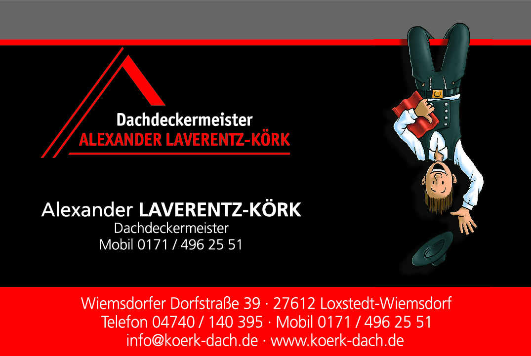 Bild 1 Dachdeckermeister Alexander Laverentz-Körk in Loxstedt