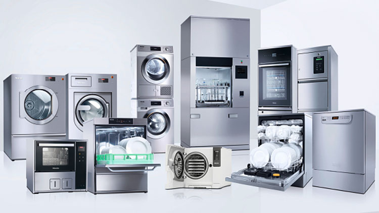 Gewerbliche Waschmaschinen, Trockner und Geschirrspülmaschinen von Miele