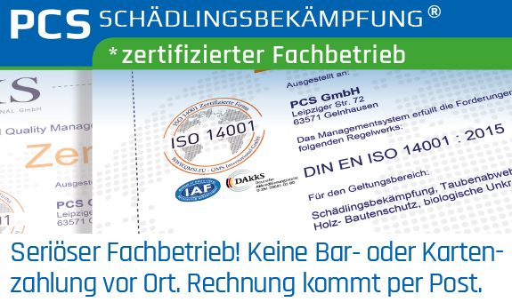 PCS GmbH Schädlingsbekämpfung