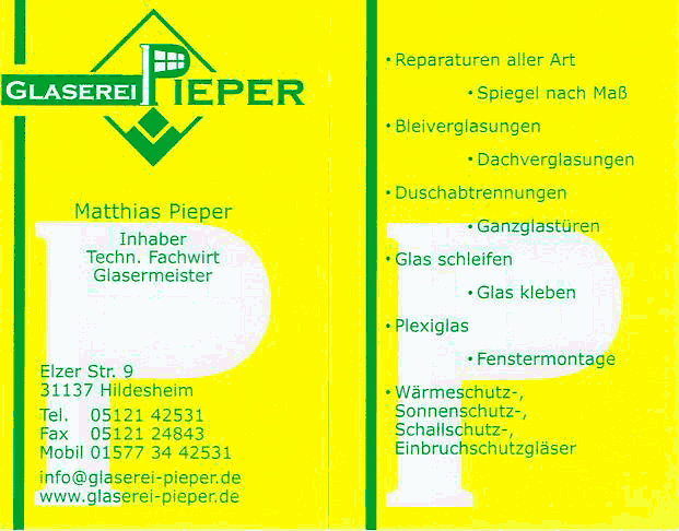 Bild 1 Glaserei Pieper in Hildesheim