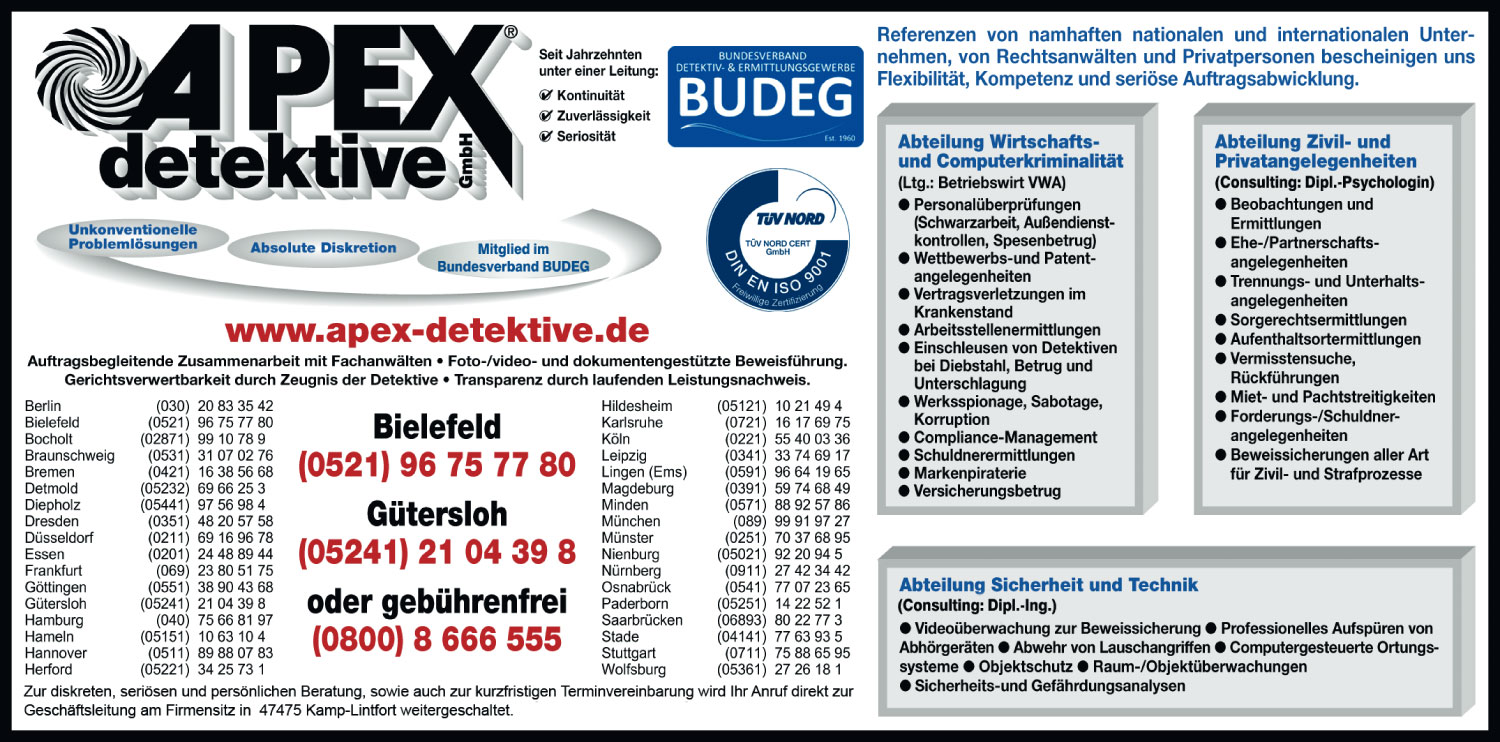 Bild 1 Detektei Apex Detektive GmbH Bremen in Bremen