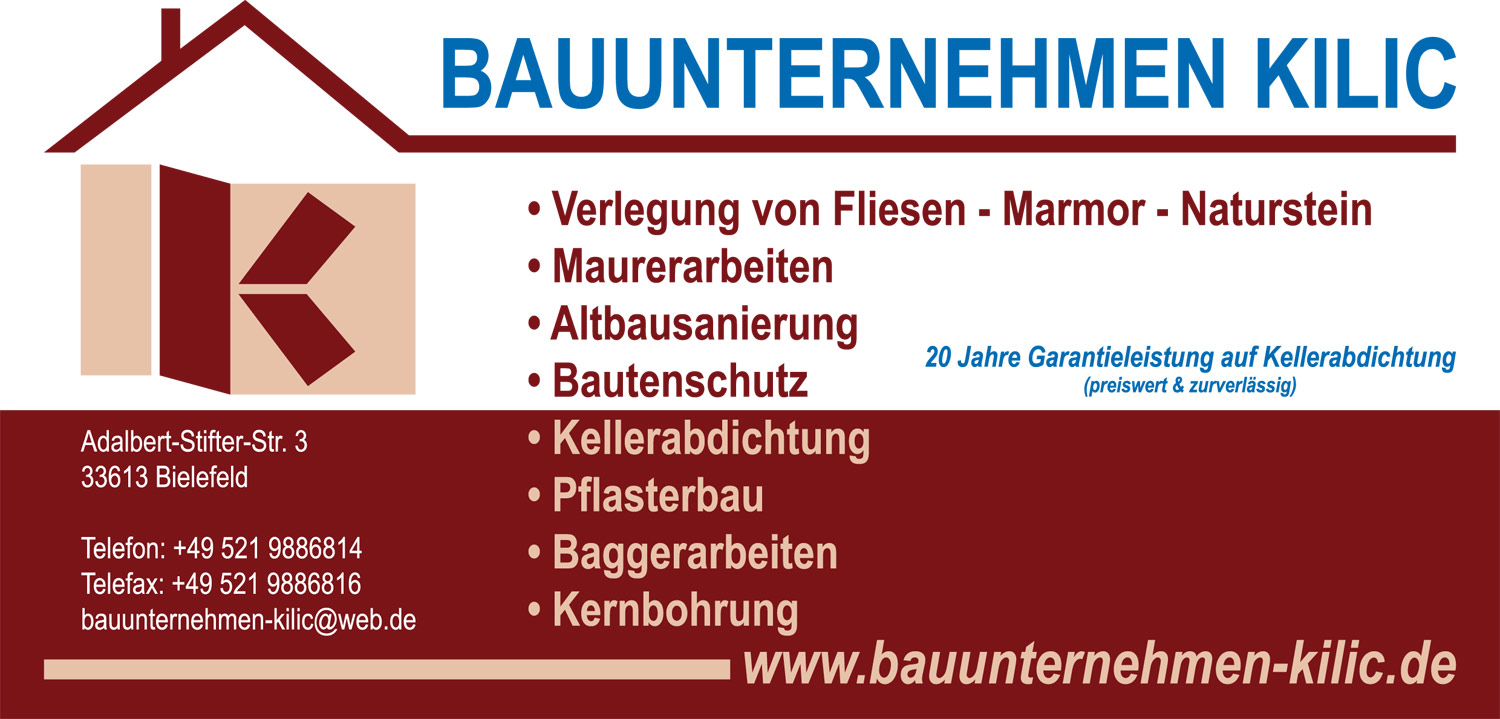 Bauunternehmen Kilic in Bielefeld - Logo