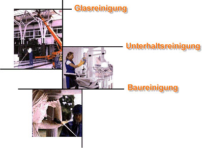 Glasreinigung - Unterhaltsreinigung - Baureinigung