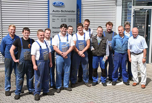 Das Team von Auto-Schneider in Leipzig