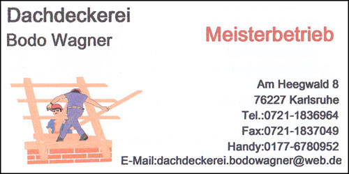 Dachdeckerei Bodo Wagner in Karlsruhe - Logo