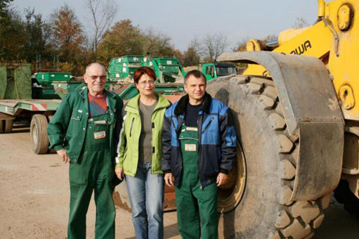 das kompetente Team sorgt für einen reibungslosen Ablauf bei allen Arbeiten