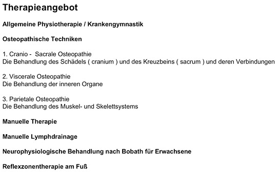 Mein Therapieangebot