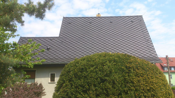 Dacheindeckung mit Dachplatten