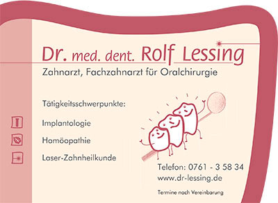 Dr. Lessing Ihr Zahnarzt und Fachzahnarzt für Oralchirurgie in Freiburg