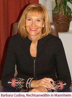 Rechtsanwältin Barbara Cudina - Fachanwältin für Familienrecht, Fachanwältin für Erbrecht und Mediatorin