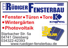 Lokale Empfehlung TREFZ Fensterbau GmbH