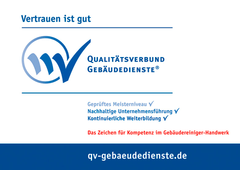 Wir sind ausgezeichnet vom Qualitätsverbund Gebäudedienste