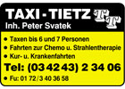Lokale Empfehlung Eberwein Andreas Taxibetrieb
