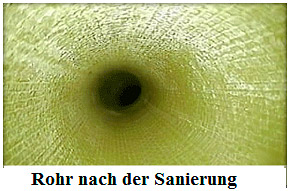 Rohr nach der Sanierung