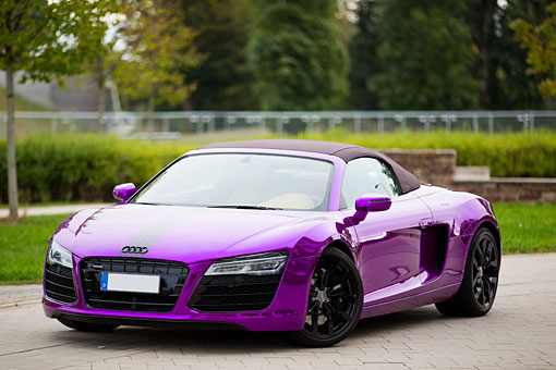 Audi R8 Chrom lila