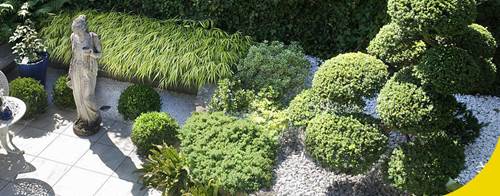 Wünschen Sie sich eine idealisierte Landschaft im Klein-Format, dann wird sie ein "Asiatischer/Japanischer Garten" begeistern.