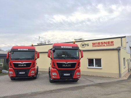 unser Firmensitz:  Wiesner Transporte GmbH, Sestewitzer Straße 16, 04463 Großpösna